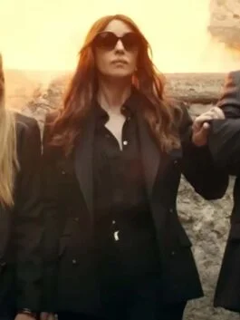 Mafia Mamma 2023 Toni Collette Black Blazer
