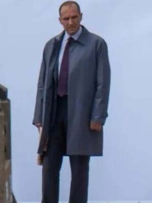 No Time To Die Ralph Fiennes Coat - Sale