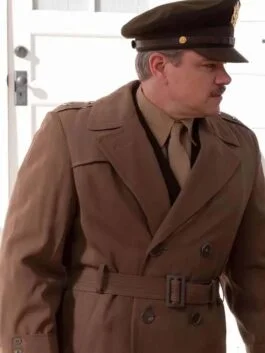 Oppenheimer Matt Damon Brown Coat