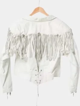Ordinary Angels 2023 Hilary Swank Fringe White Jacket