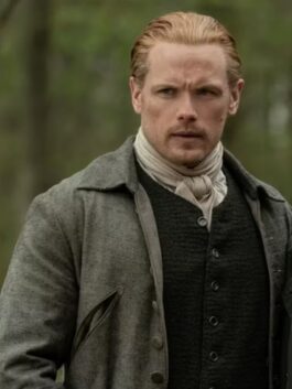 Outlander S07 Sam Heughan Gray Coat
