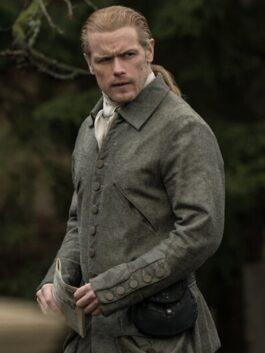 Outlander S07 Sam Heughan Gray Coat