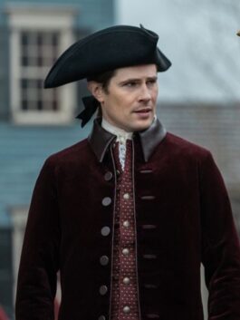 Outlander Season 7 David Berry Maroon Coat