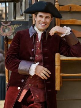 Outlander Season 7 David Berry Maroon Coat