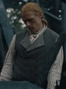 Outlander Season 7 Sam Heughan Vest (back)