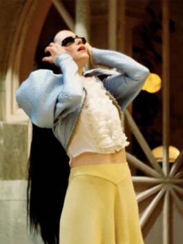 Poor Things 2023 Bella Baxter Blue Coat