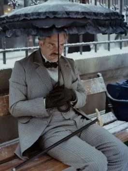 Poor Things 2023 Mark Ruffalo Grey Coat