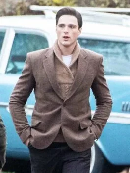 Priscilla 2023 Jacob Elordi Brown Blazer