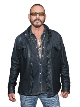 Raoul Max Trujillo Blue Beetle 2023 Jacket