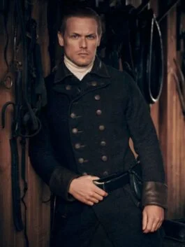 Sam Heughan Outlander S07 Black Coat