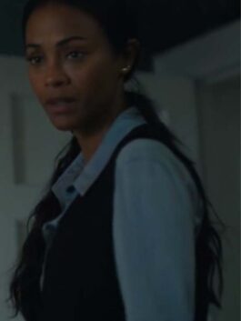 Special Ops Lioness 2023 Zoe Saldana Black Vest
