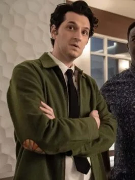 The Afterparty 2022 Ben Schwartz Green Wool Jacket