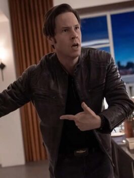 The Afterparty 2022 Ike Barinholtz Leather Jacket