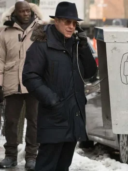 The Blacklist James Spader Black Cotton Coat
