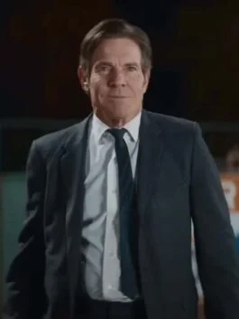 The Hill 2023 Dennis Quaid Black Coat