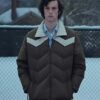 The Holdovers 2023 Dominic Sessa Brown Puffer Jacket