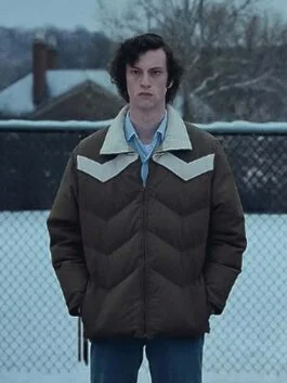 The Holdovers 2023 Dominic Sessa Brown Puffer Jacket