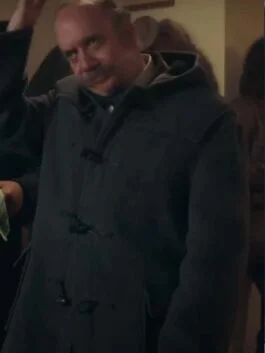 The Holdovers 2023 Paul Giamatti Black Coat