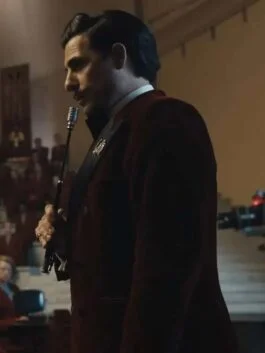 The Hunger Games 2023 Jason Schwartzman Velvet Blazer
