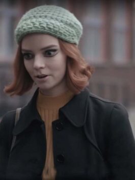 The Queen’s Gambit Anya Taylor-Joy Black Coat