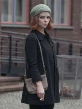 The Queen’s Gambit Anya Taylor-Joy Black Coat