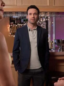 The Wedding Contract 2023 Jake Epstein Black Blazer