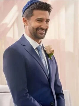 The Wedding Contract 2023 Jake Epstein Blue Suit