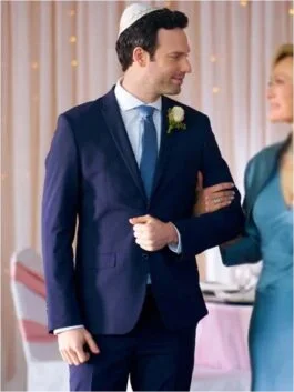 The Wedding Contract 2023 Jake Epstein Blue Suit