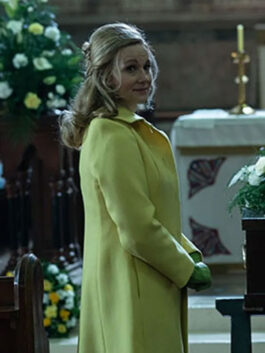 The Miracle Club 2023 Laura Linney Yellow Trench Coat