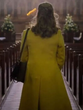 The Miracle Club 2023 Laura Linney Yellow Trench Coat