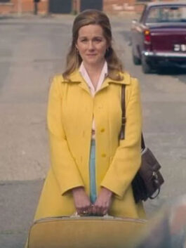 The Miracle Club 2023 Laura Linney Yellow Trench Coat