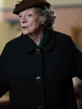 The Miracle Club 2023 Maggie Smith Black Trench Coat