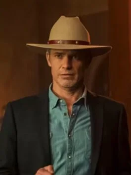 Justified City Primeval 2023 Timothy Olyphant Black Blazer