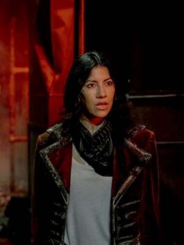 Twisted Metal 2023 Stephanie Beatriz Red Velvet Blazer