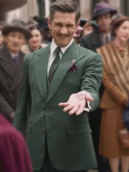 Wonka 2023 Mathew Baynton Green Suit