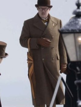 Wonka 2023 Matt Lucas Brown Coat