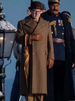 Wonka 2023 Matt Lucas Brown Coat