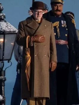 Wonka 2023 Matt Lucas Brown Coat