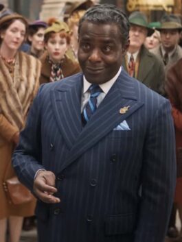 Wonka 2023 Paterson Joseph Blue Blazer