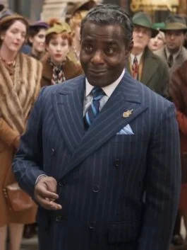 Wonka 2023 Paterson Joseph Blue Blazer