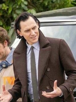 Loki Season 2 Tom Hiddleston Brown Peacoat