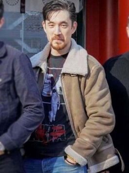 Snake Eyes Movie Premiere Event Brown Shearling Leather Jacket