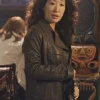 greys-anatomy-sandra-oh-brown-leather-trench-coat