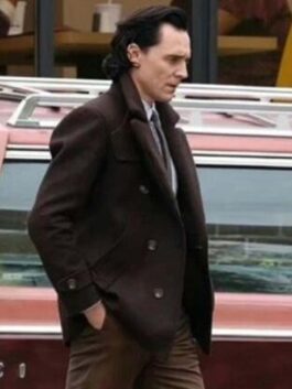 Loki Season 2 Tom Hiddleston Brown Peacoat