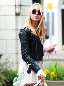 kimberley-garner-blue-bird-cafe-2023-leather-jacket