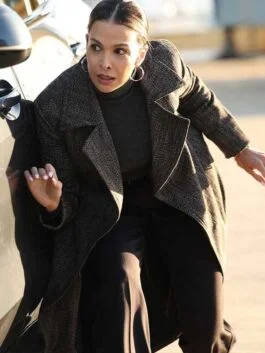 The Company You Keep 2023 Felisha Terrell Tweed Grey Coat