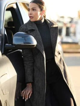 The Company You Keep 2023 Felisha Terrell Tweed Grey Coat