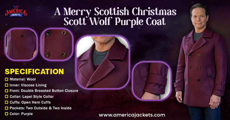 A Merry Scottish Christmas Scott Wolf Purple Coat