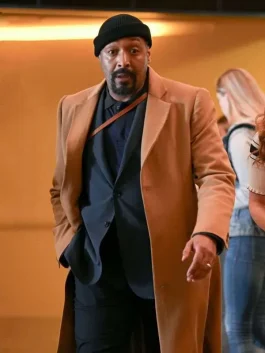 Alec Mercer The Irrational 2023 Jesse L. Martin Brown Trench Coat back