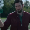 Cat Person 2023 Nicholas Braun Maroon Jacket